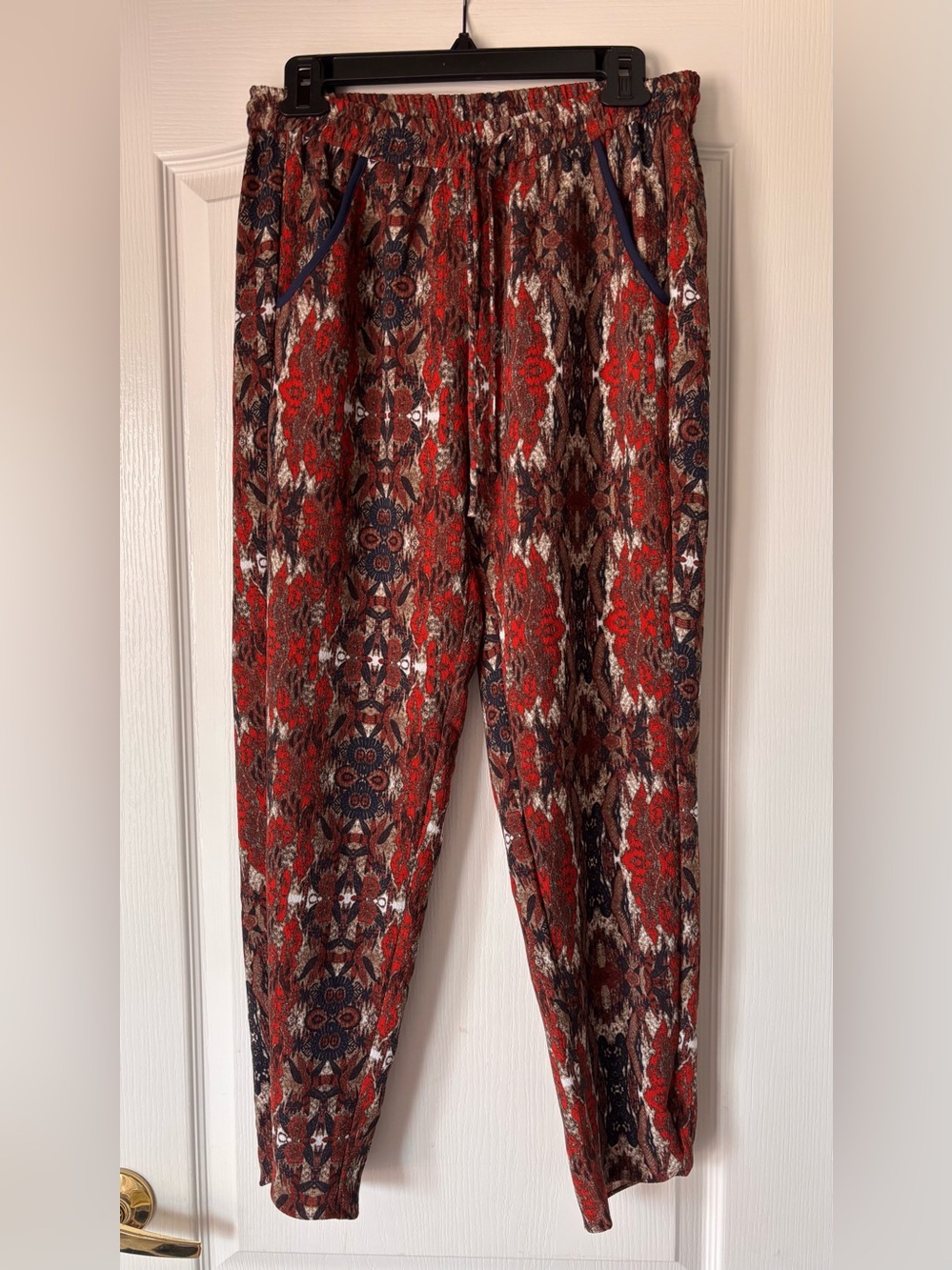Anthropologie Cartonnier Letna pants pattern pull on drawstring women’s small